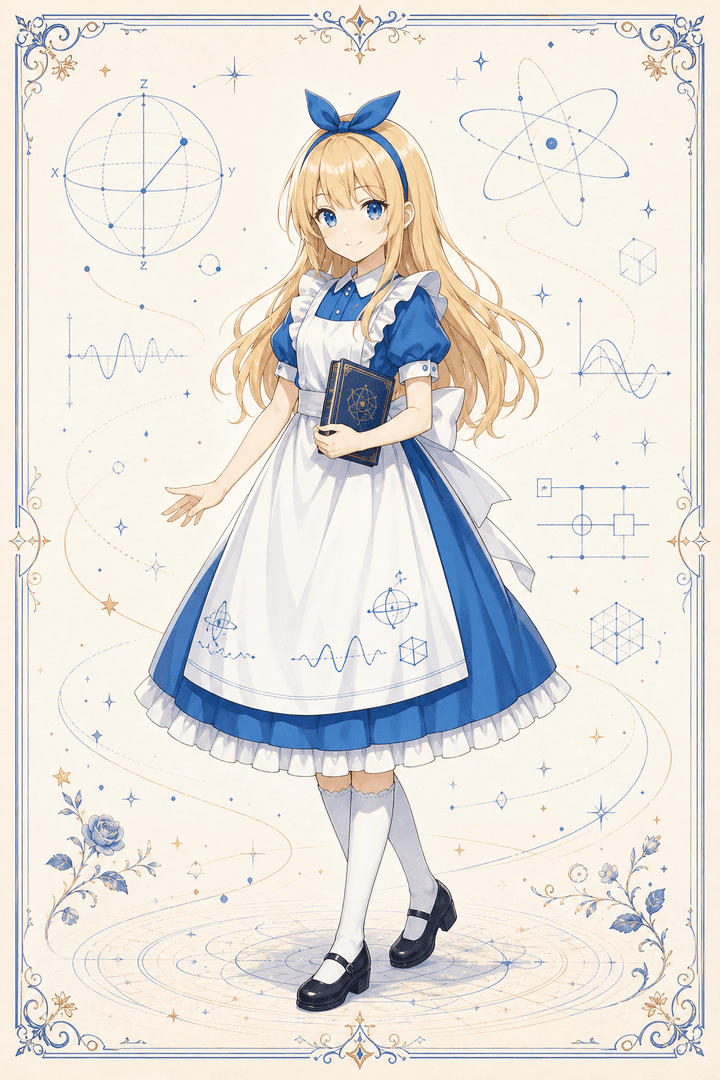 Alice In Quantumland editorial illustration